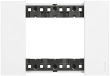 Рамка горизонтальная Legrand BTicino Living Now 1-м. 3 мод. белый картинка